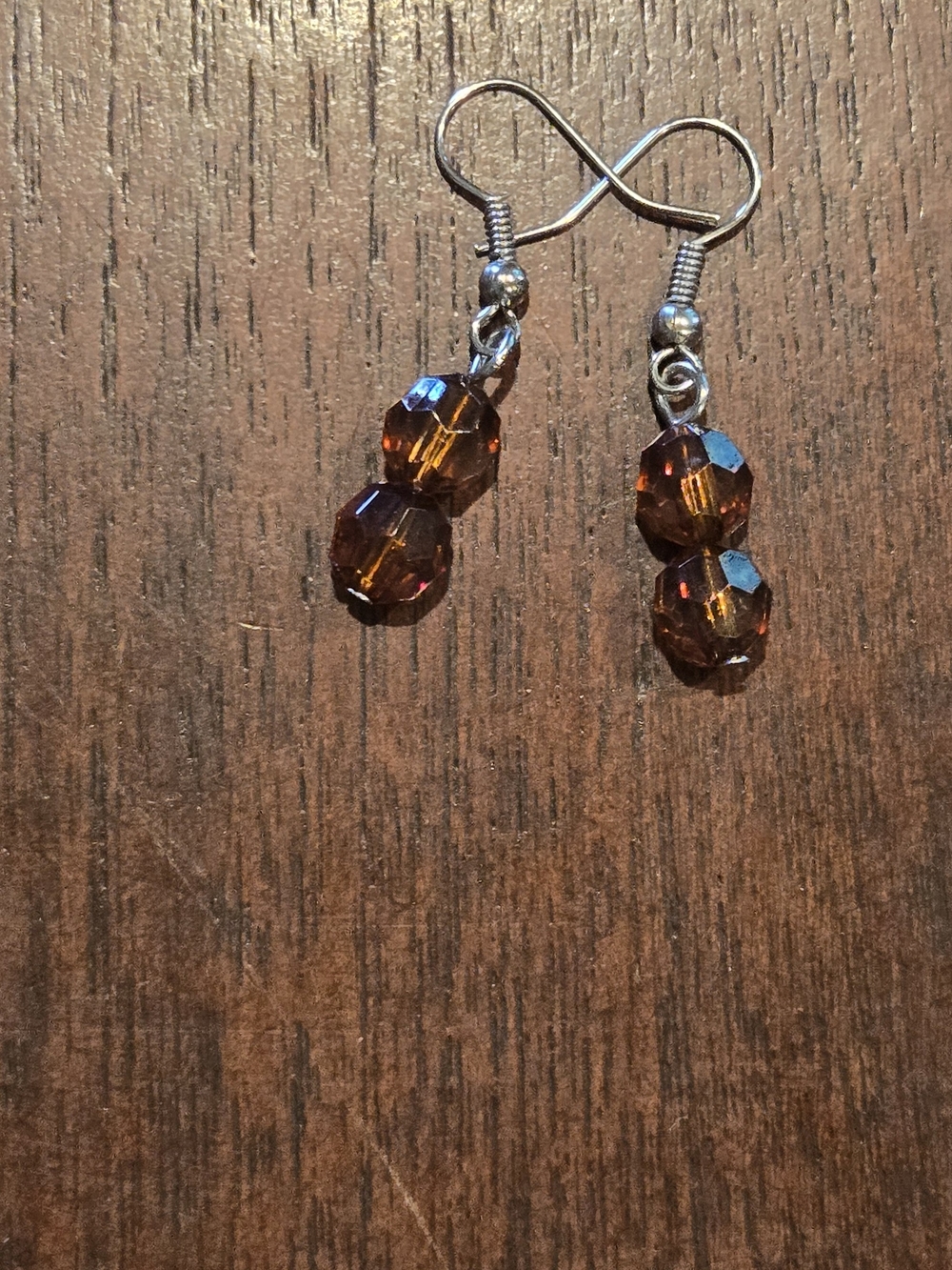 Set Of 4 Boho Orange Feather Dangle Earrings - Picture 4 of 5